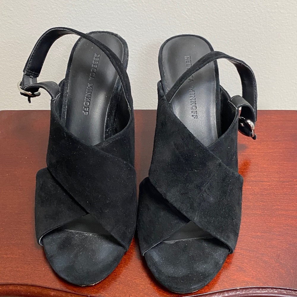 Rebecca Minkoff Black Suede Heels